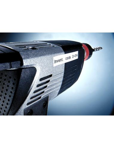 DYMO D1 - Etiquetas Durable - Negro sobre blanco - 12mm x 5.5m