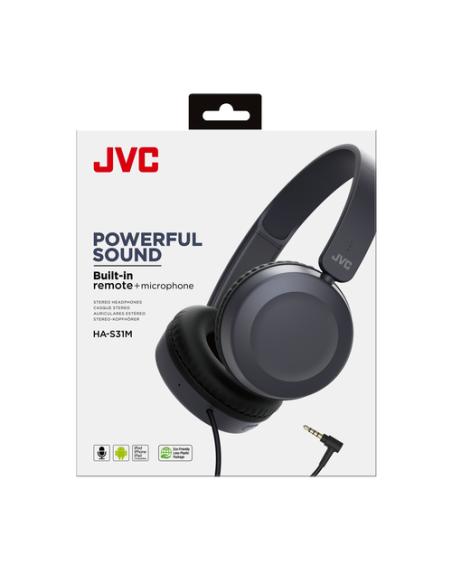 JVC HA-S31M-A Auriculares Alámbrico Diadema Llamadas/Música Azul