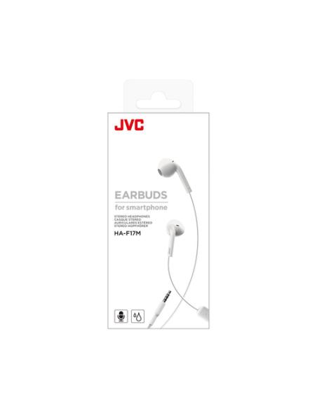 JVC HA-F17M Auriculares Alámbrico Dentro de oído Llamadas/Música Blanco