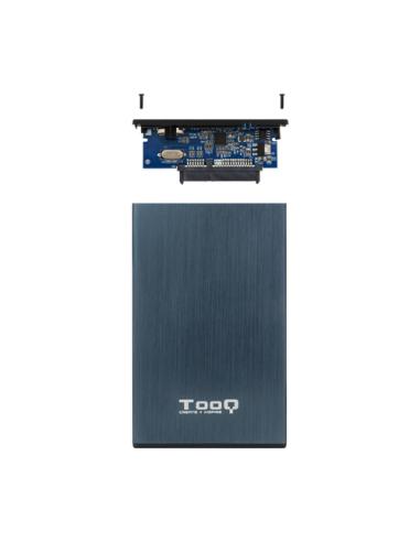 TooQ TQE-2527PB caja para disco duro externo Caja de disco duro (HDD) Negro, Marina 2.5"