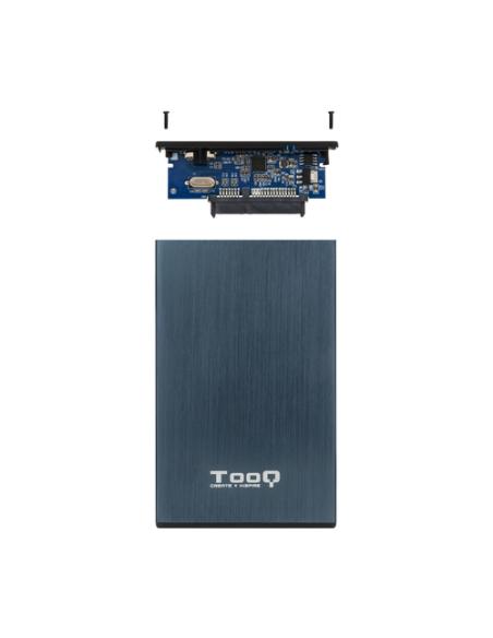 TooQ TQE-2527PB caja para disco duro externo Caja de disco duro (HDD) Negro, Marina 2.5"