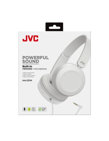 JVC HA-S31M-W Auriculares Alámbrico Diadema Llamadas/Música Blanco