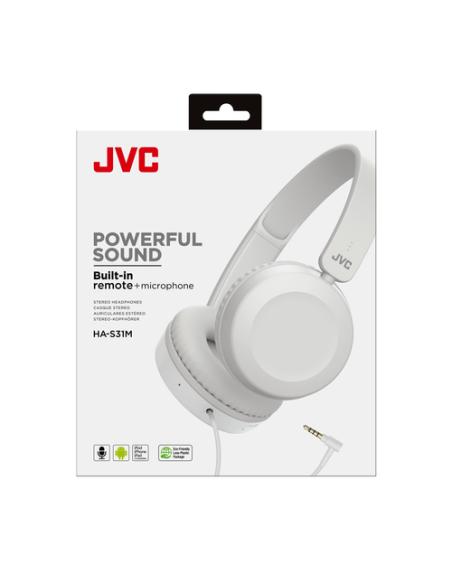 JVC HA-S31M-W Auriculares Alámbrico Diadema Llamadas/Música Blanco