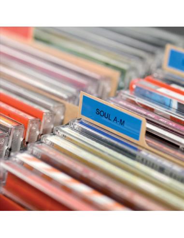 DYMO D1 - Etiquetas estándar - Negro sobre azul - 9mm x 7m