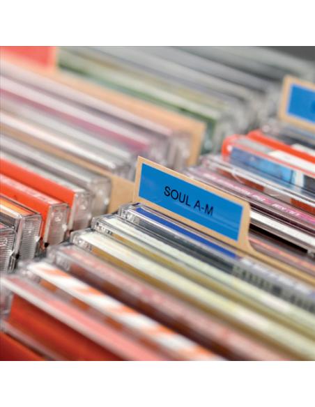 DYMO D1 - Etiquetas estándar - Negro sobre azul - 9mm x 7m