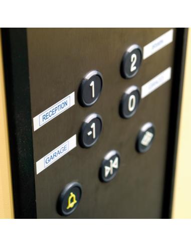 DYMO D1 - Etiquetas Durable - Negro sobre blanco - 12mm x 5.5m