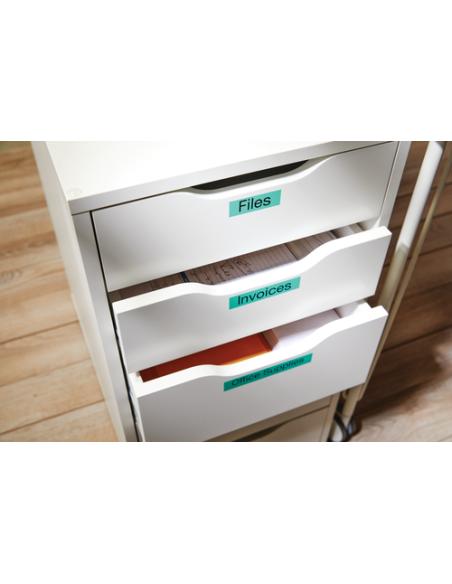 DYMO D1 - Etiquetas estándar - Negro sobre verde - 9mm x 7m