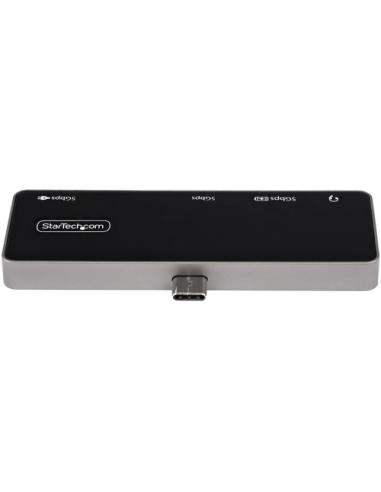 StarTech.com Adaptador Multipuertos USB C a HDMI 2.0 de 4K 60Hz - Entrega de Alimentación PD de 100W Pass Through - Hub USB 3.0 