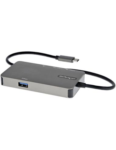 StarTech.com Adaptador Multipuertos USB-C - Docking Station USB Tipo C a HDMI 4K30 o VGA 1080p - Replicador de Puertos USBC PD d