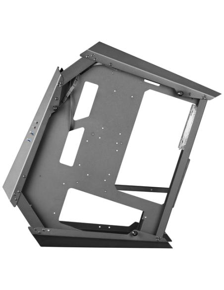 Mars Gaming MC51, Caja PC Gaming ATX, Doble Cristal Templado, 5x Ventilador RGB 12cm, Negro