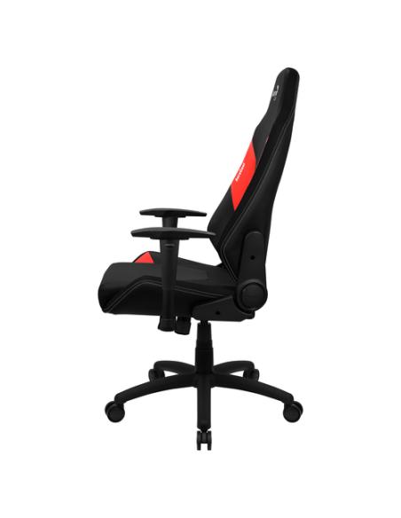 Aerocool ADMIRALBR Silla Gaming Profesional, Cojines Acolchados, Tecnología Air, Negro/Rojo