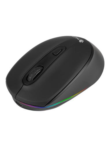 NGS SMOG-RB ratón Juego Ambidextro RF Wireless + Bluetooth Óptico 2400 DPI