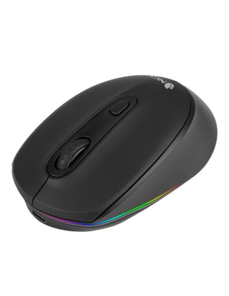 NGS SMOG-RB ratón Juego Ambidextro RF Wireless + Bluetooth Óptico 2400 DPI