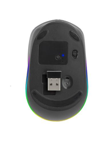NGS SMOG-RB ratón Juego Ambidextro RF Wireless + Bluetooth Óptico 2400 DPI