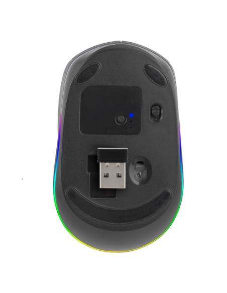 NGS SMOG-RB ratón Juego Ambidextro RF Wireless + Bluetooth Óptico 2400 DPI