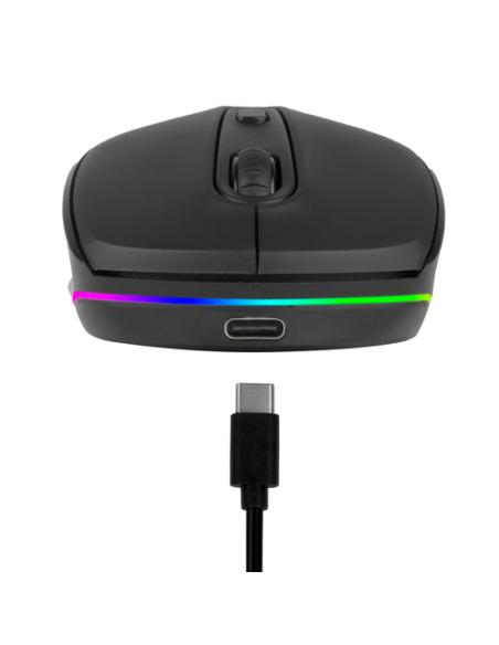 NGS SMOG-RB ratón Juego Ambidextro RF Wireless + Bluetooth Óptico 2400 DPI