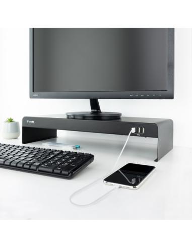 TooQ TQMR0124 soporte para monitor Escritorio Negro