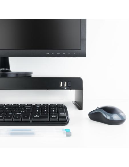 TooQ TQMR0124 soporte para monitor Escritorio Negro