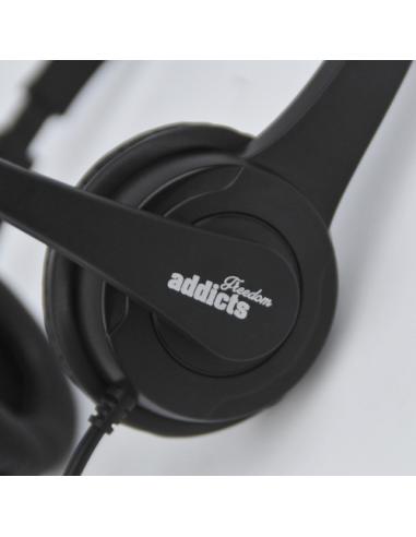 NGS VOX505 USB Auriculares Alámbrico Diadema Juego Negro
