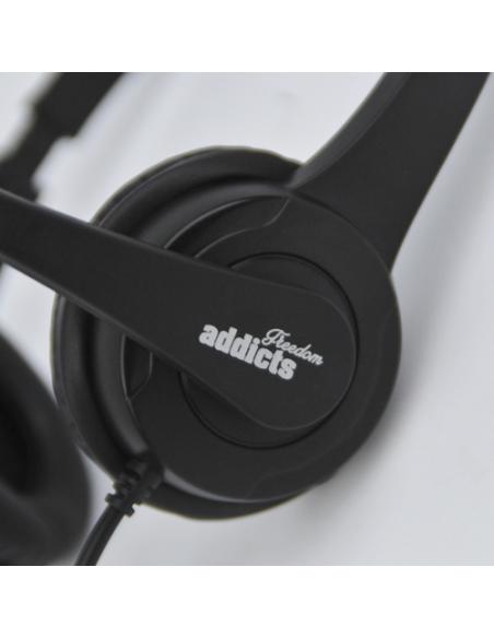 NGS VOX505 USB Auriculares Alámbrico Diadema Juego Negro