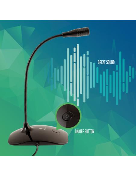 NGS MS 115 Negro Micrófono para PC