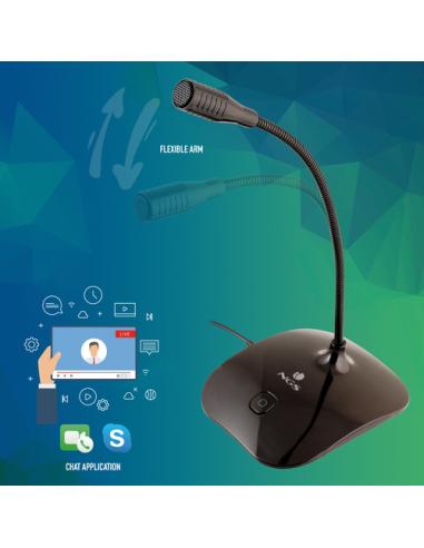 NGS MS 115 Negro Micrófono para PC