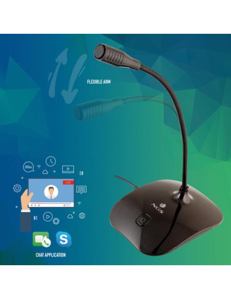 NGS MS 115 Negro Micrófono para PC