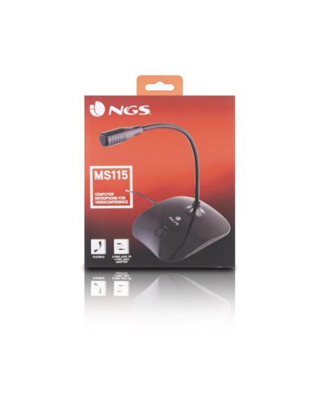 NGS MS 115 Negro Micrófono para PC