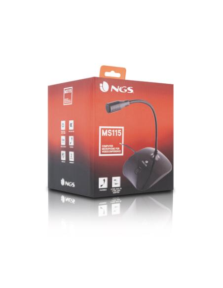 NGS MS 115 Negro Micrófono para PC