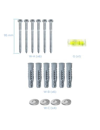 TooQ LP3790TN-B soporte para TV 2,29 m (90") Negro