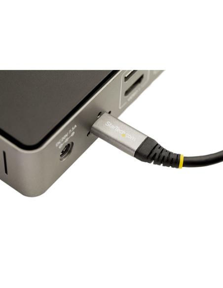 StarTech.com Cable USB-C de 2m - USB 5 Gbps - Entrega de Alimentación de 100W (5A) - Modo Alt. de DP 4K 60Hz - Cubierta de TPE -