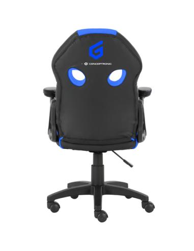 Conceptronic EYOTA06B silla para videojuegos Silla para videojuegos de PC Asiento acolchado Negro, Azul