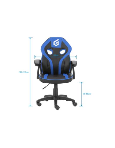 Conceptronic EYOTA06B silla para videojuegos Silla para videojuegos de PC Asiento acolchado Negro, Azul