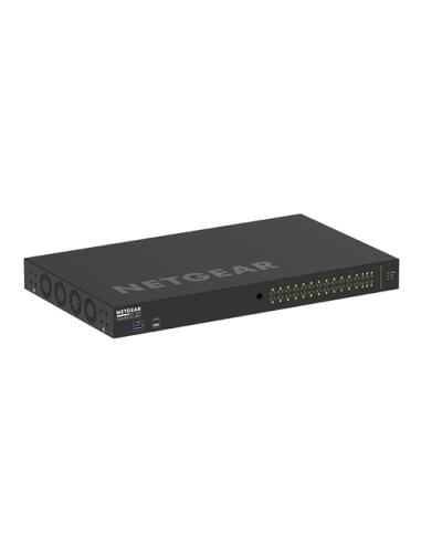 NETGEAR GSM4230P-100EUS switch Gestionado L2/L3 Gigabit Ethernet (10/100/1000) Energía sobre Ethernet (PoE) 1U Negro