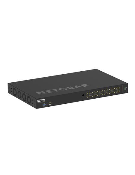 NETGEAR GSM4230P-100EUS switch Gestionado L2/L3 Gigabit Ethernet (10/100/1000) Energía sobre Ethernet (PoE) 1U Negro