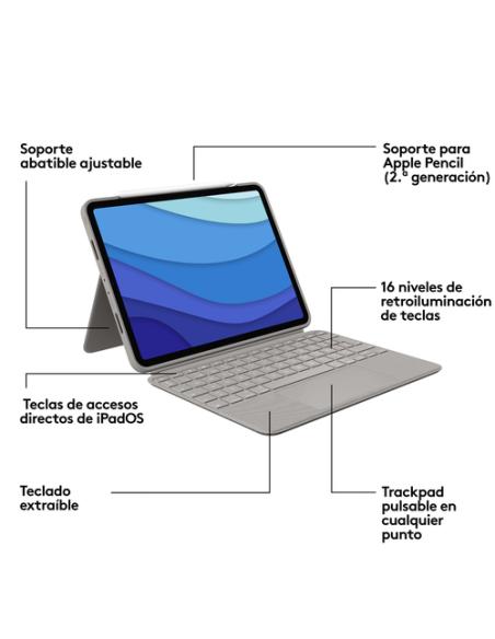 Logitech 920-010169 teclado para móvil QWERTY Español Smart Connector Arena