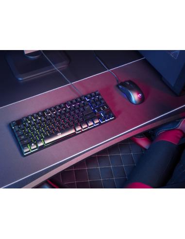 Trust GXT 833 Thado teclado Juego USB Español Negro, Plata