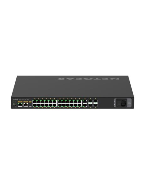 NETGEAR M4250-26G4XF-PoE+ Gestionado L2/L3 Gigabit Ethernet (10/100/1000) Energía sobre Ethernet (PoE) 1U Negro