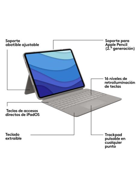Logitech 920-010219 teclado para móvil QWERTY Español Smart Connector Arena