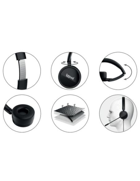 iggual Auriculares con micro Dual Tech USB/3.5 mm