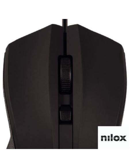Nilox RATON ÓPTICO USB 1600 DPI -NEGRO