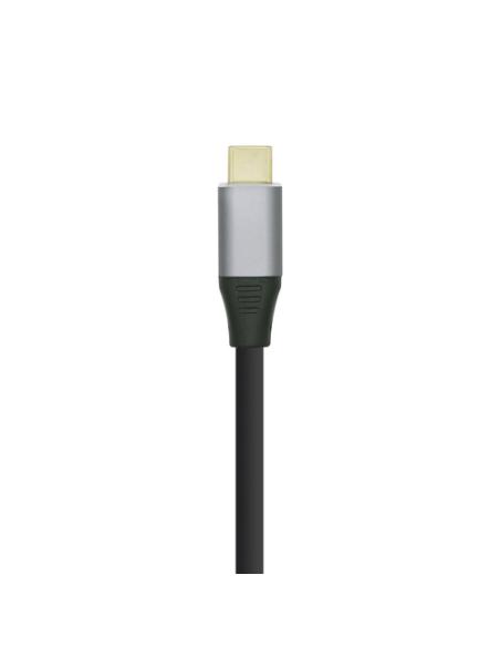 AISENS Cable conversor USB-C a HDMI 4K@60HZ, USB-C/M-HDMI/M, Negro, 0.8m