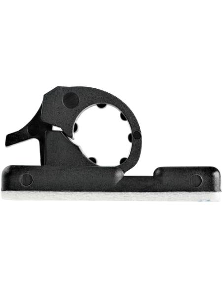 StarTech.com 100 Clips de Gestión de Cableado Adhesivos - Negro - Organizador de Cableado para Escritorios/Oficinas - Mordaza de