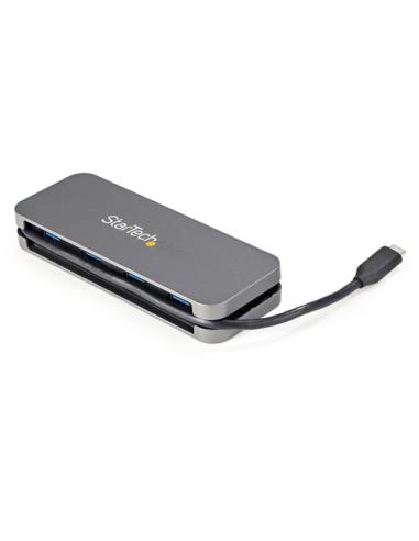 StarTech.com Hub Ladrón USB C de 4 Puertos - 4x USB-A - Concentrador USB 3.0 Tipo C de 5Gbps (USB 3.2 Gen 1) - Hub Portátil USB-