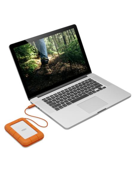 LaCie Rugged USB-C disco duro externo 5 TB USB Tipo C 3.2 Gen 1 (3.1 Gen 1) Gris, Amarillo