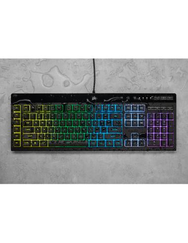 Corsair K55 RGB PRO teclado Juego USB QWERTY Español Negro