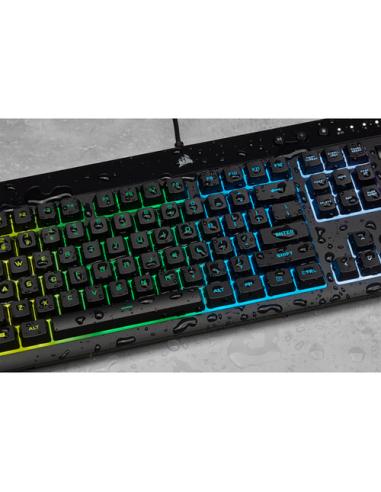Corsair K55 RGB PRO teclado Juego USB QWERTY Español Negro