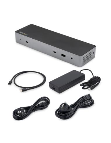 StarTech.com Docking Station Thunderbolt 3 Compatible con USB-C - para 2 Monitores 4K 60Hz DisplayPort 1.4 o 2 Monitores HDMI - 