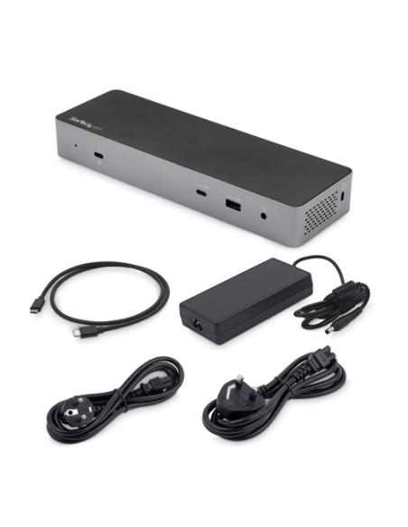 StarTech.com Docking Station Thunderbolt 3 Compatible con USB-C - para 2 Monitores 4K 60Hz DisplayPort 1.4 o 2 Monitores HDMI - 