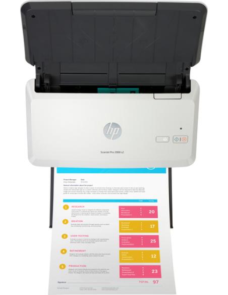 HP Scanjet Pro 2000 s2 Sheet-feed Scanner Escáner alimentado con hojas 600 x 600 DPI A4 Negro, Blanco